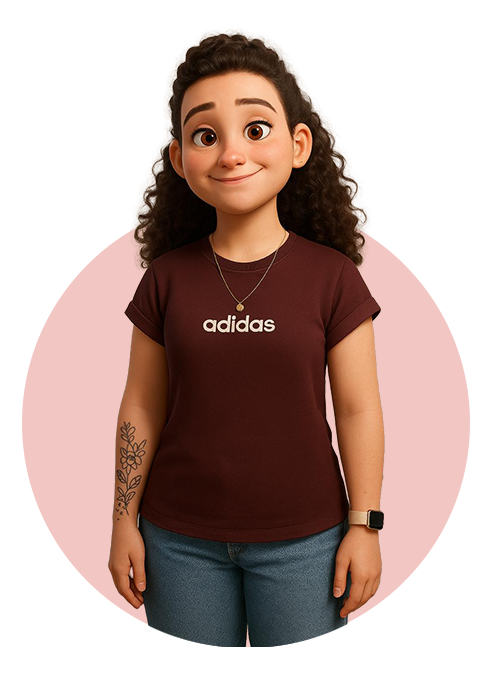 Imagem pessoal no estilo de desenho animado da Pixar